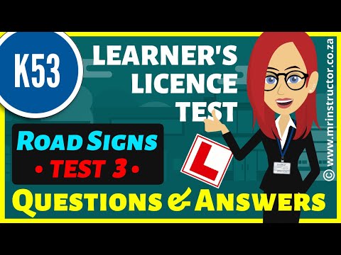 TEST 3 ▶️ ROAD SIGNS, TRAFFIC SIGNALS, ROAD MARKINGS | Questions And Answers | K53 Learners Licence