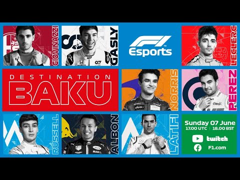 F1 Eスポーツ・バーチャル・グランプリ アジェルバイジャン フル配信動画