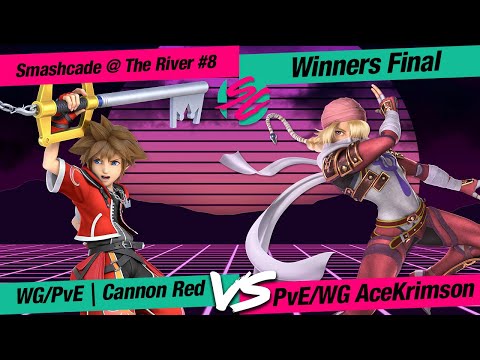 Smashcade @ The River #8: WF - Warguts/PvE Cannon Red (Sora) VS PvE/Warguts | AceKrimson (Sheik)