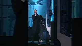 “Star people 🌟 Counting your money until your soul turns green 💵” George performing at the 1996 EMAs