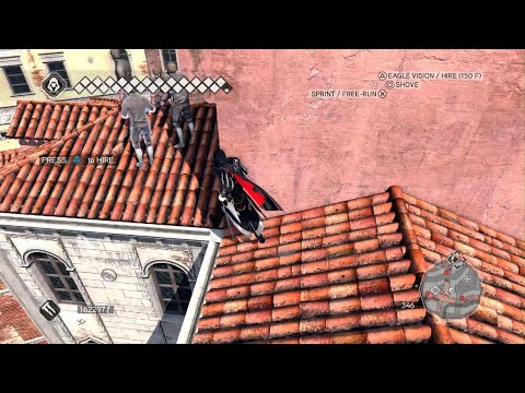 Assassin's Creed The Ezio Collection (AC2) - Thieve pushes Ezio into back breaking fall