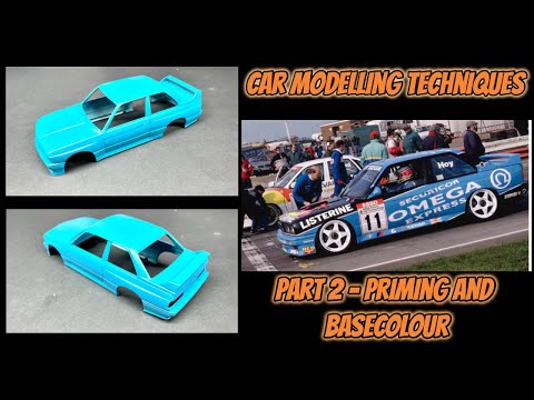 Part 2 Primer and Basecoat - Car Modelling Techniques Revisited 2023 - Beemax 1/24 BMW E30 M3