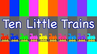 Ten Little Trains | TRAIN SONG | COUNTING SONG | Nursery Rhyme | Songs For Kids | Rainbow Rabbit gameplay video by Brooke Butterfly, 2:40 duration
