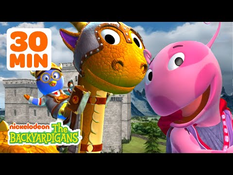 Pablo & Uniqua Ride Dragons! + MORE Imaginary Adventures | 30 Minute Compilation | The Backyardigans
