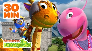 Pablo &amp; Uniqua Ride Dragons! + MORE Imaginary Adventures | 30 Minute Compilation | The Backyardigans