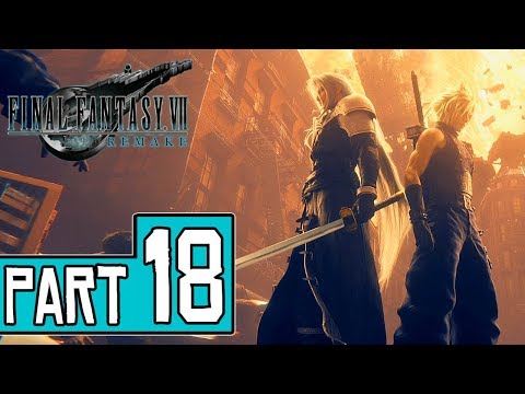 Final Fantasy VII Remake Walkthrough Part 18 (PS4 Pro) FULL GAME No Commentary @ 1080p ᴴᴰ ✔