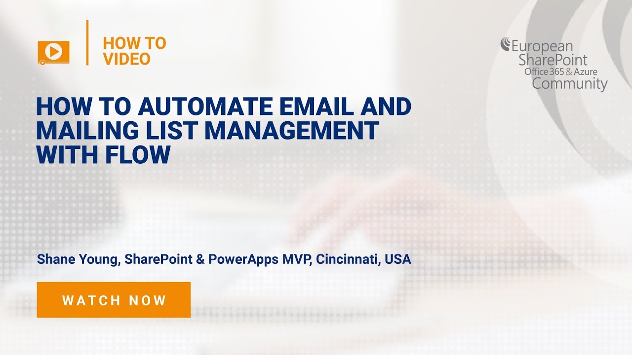 How To Automate Email and mailing list management with Flow How To Automate Email and mailing list management with Flow