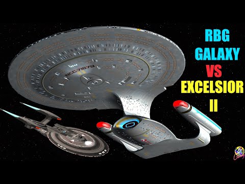 Viewer Request - RBG Galaxy Class VS Excelsior II - Both Ways - Star Trek Starship Battles