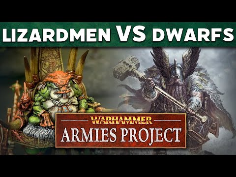 Dwarfs vs Lizardmen Warhammer Armies Project Live Battle Report