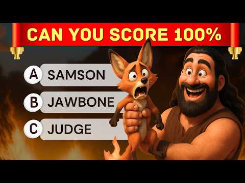 The Ultimate SAMSON Bible Quiz | 45 Questions | 3 Levels