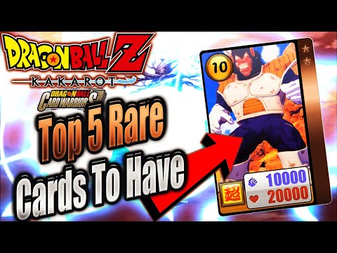 Dragon Ball Z Kakarot DLC Card Warriors Top 5 Rare SP And Regular Characters Plus Event Cards!!