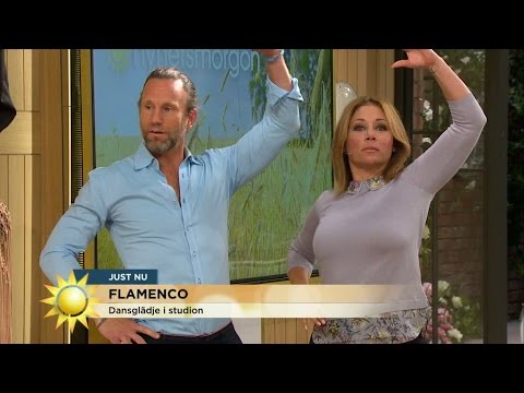 Här får Tilde och Peter en första lektion i flamenco - Nyhetsmorgon (TV4)