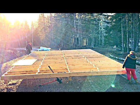 20 x 30 Simple Cabin Build | IT IS FINISHED! (Floor Framing for Off Grid Cabin)