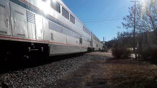 preview picture of video 'Bonus!! Amtrak 59 [161] City Of New Orleans • Brookhaven, MS [1▪6▪18]'