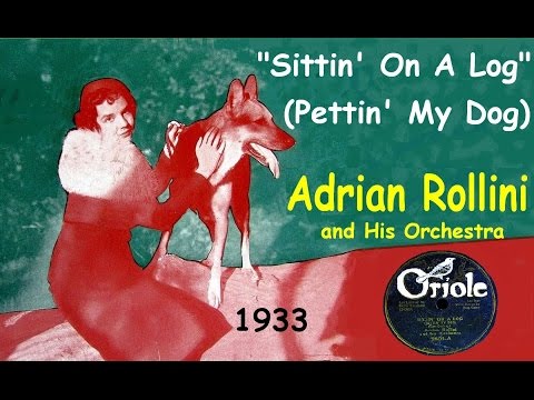 "Sittin' On A Log" (Pettin' My Dog)  Adrian Rollini and His Orchestra 1933