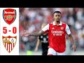 Arsenal vs Sevilla 5-0 Extended Highlights & All Goals 2022 HD