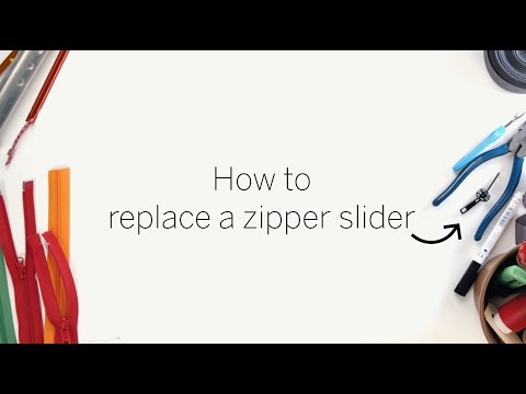 How to replace a zipper slider on a sleeping bag