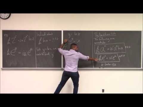 Math 1206-R03 Lecture 13 - Derivatives: Power, Product, Quotient, Chain, Exp, and Log Rules
