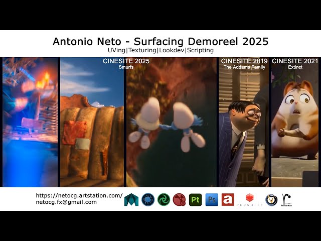 Surfacing Demoreel 2025(Feature Anim)