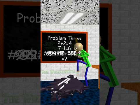 Baldi Math Is Impossible! #baldi #ytshorts #baldisbasics #animation
