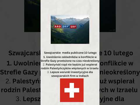 Szwajcarskie media publiczne 10 lutego