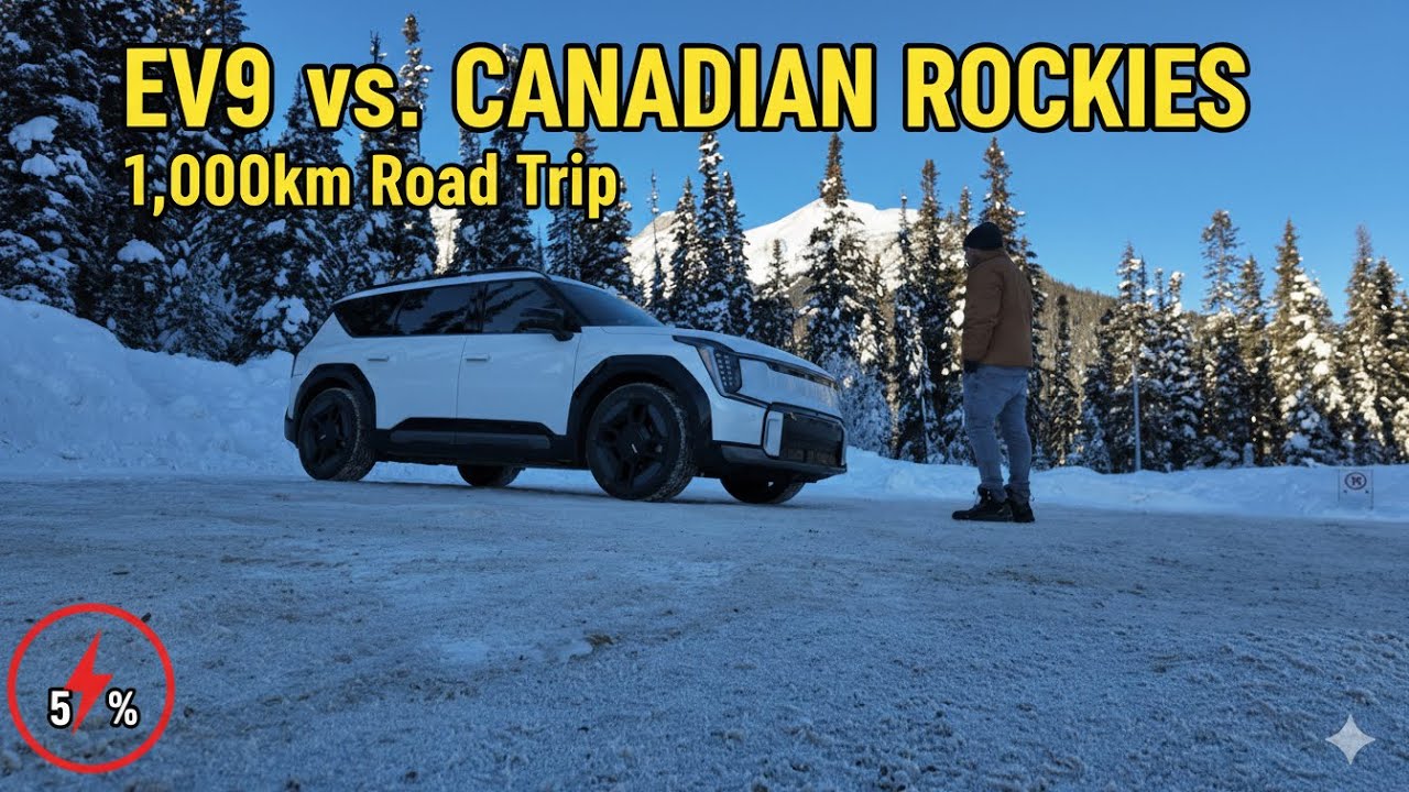 1,000km Road Trip Begins! Edmonton to Banff in the Kia EV9 | Day 1