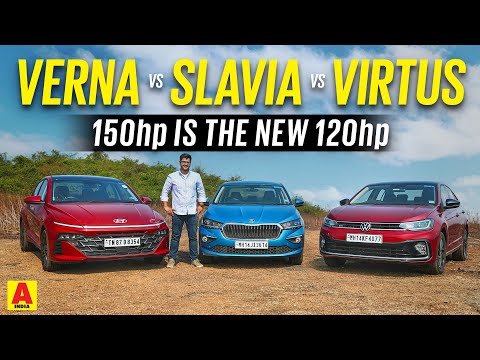 2023 Hyundai Verna vs Skoda Slavia vs Volkswagen Virtus - 150hp is the new 120hp | Autocar India