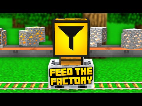 Gaming On Caffeine - Minecraft Feed The Factory | SUPERFAST CART HOPPER & ORE PROCESSING! #2 [Modded Questing Factory]