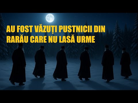 The group of HERMITS from Rarău was SEEN who DO NOT touch the ground: no trace remained in the snow
