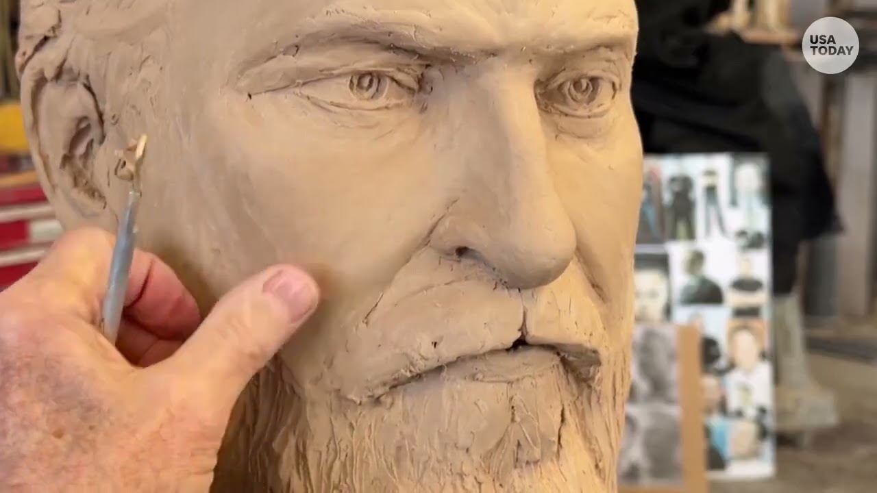 A Trump statue is locked in a payment dispute. See why.