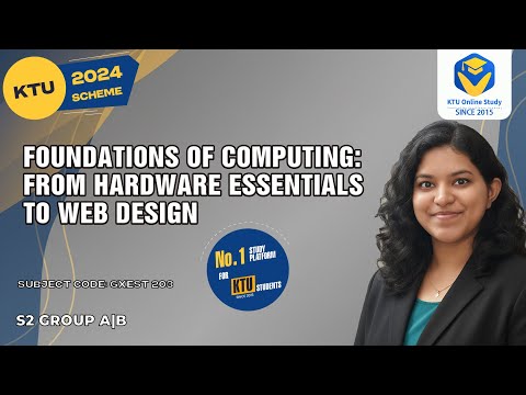 FOUNDATIONS OF COMPUTING | KTU 2024 Scheme | FOC Module 1 Part 1