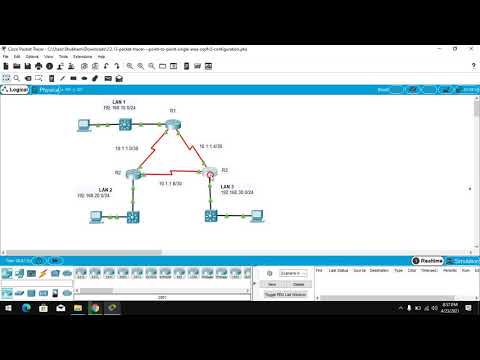 2.2.13 Packet Tracer - Point to Point Single-Area OSPFv2 Configuration