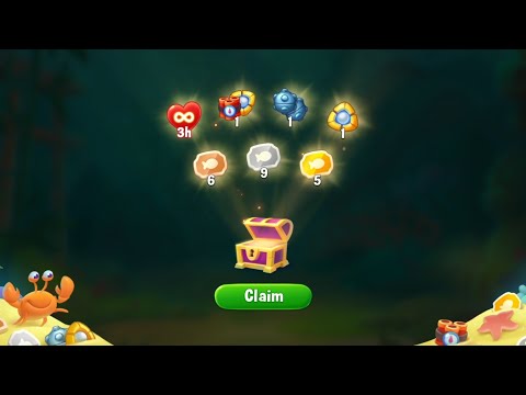 Fishdom Win Strikes Level 2325 - 2331, Open Chest Reward