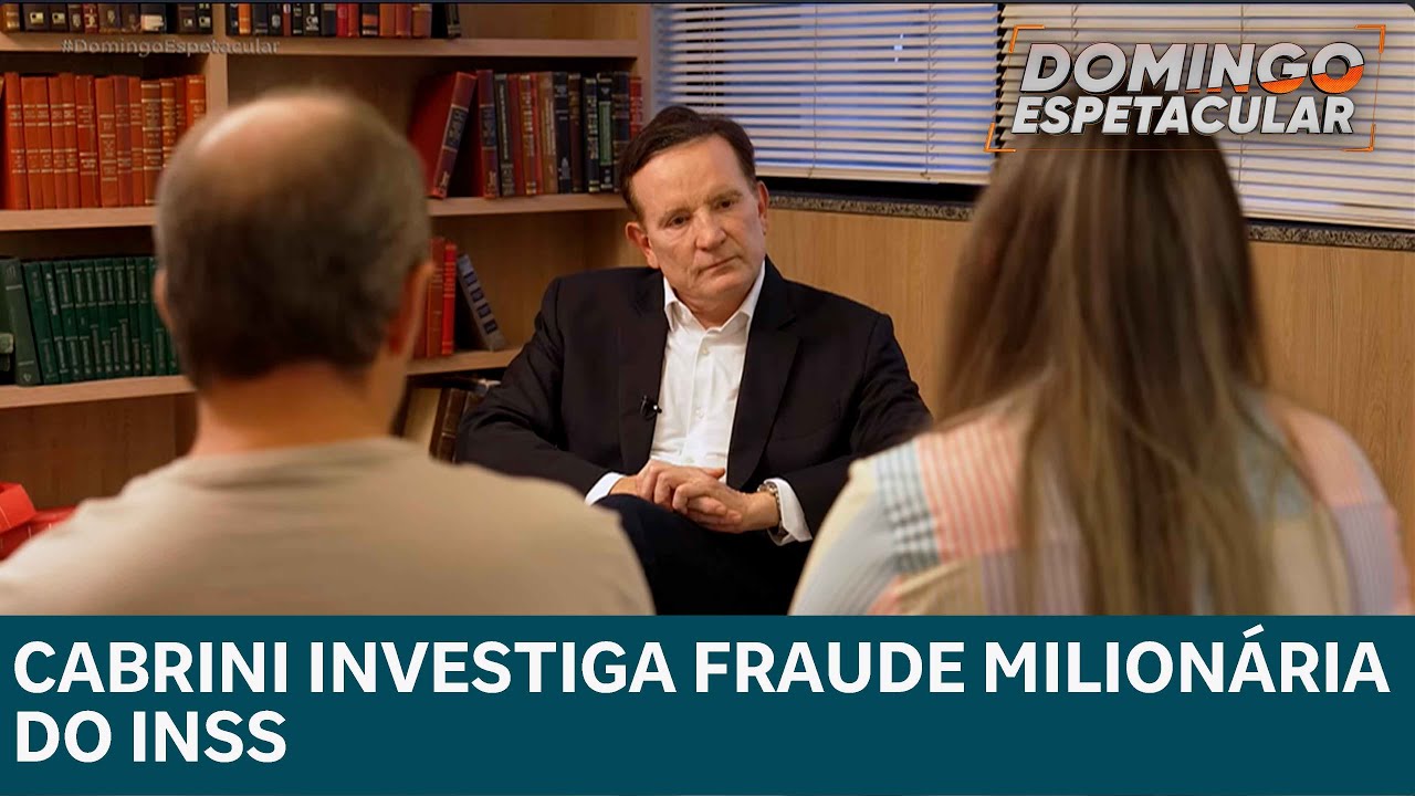 Cabrini investiga maior golpe da história do Brasil: Fraude milionária do INSS |DOMINGO ESPETACULAR
