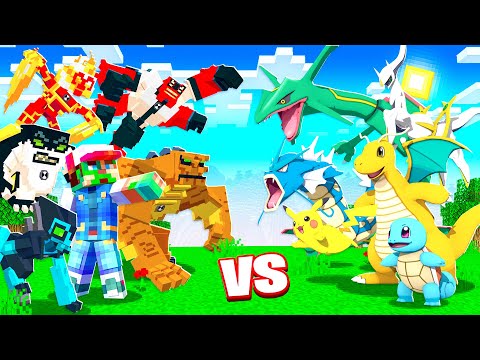 BEN 10 ALIENS vs POKEMON in MINECRAFT!