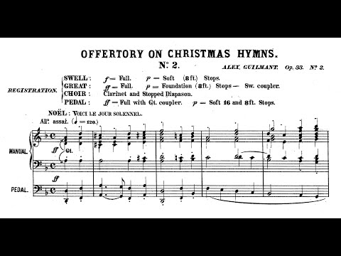 Guilmant: Deuxième Offertoire sur des Noëls op. 33 Nr. 2