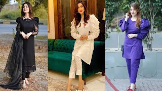 Trending Balloon Puff Sleeves Suits Dress Designs||Most Beautiful Balloon Sleeves Kurti Trouser