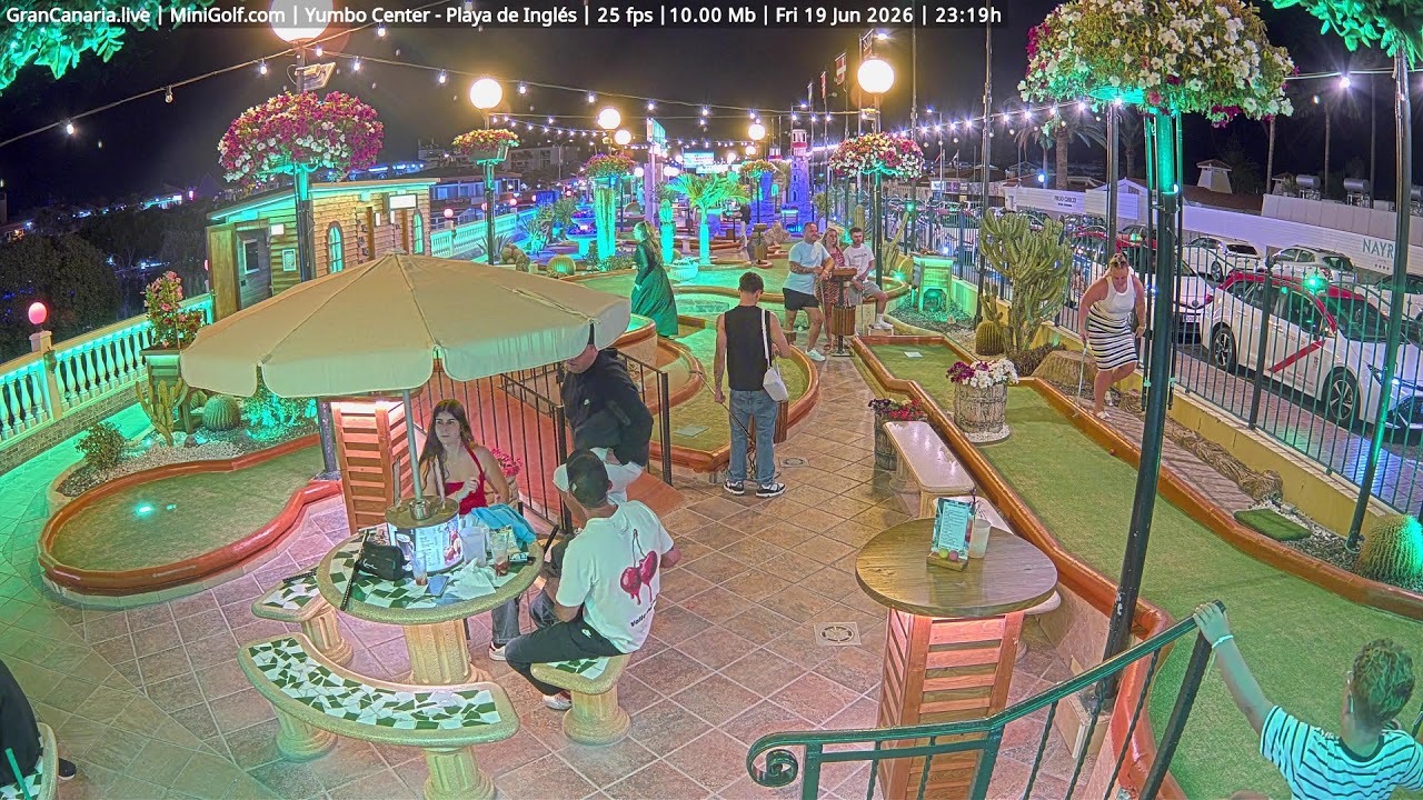 Live webcam view of Yumbo Centrum Minigolf, Playa del Inglés