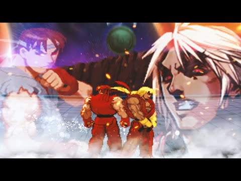 Evil Ryu & Evil Ken vs Random Team. 2v2 Street Fighter Mugen Multiverse