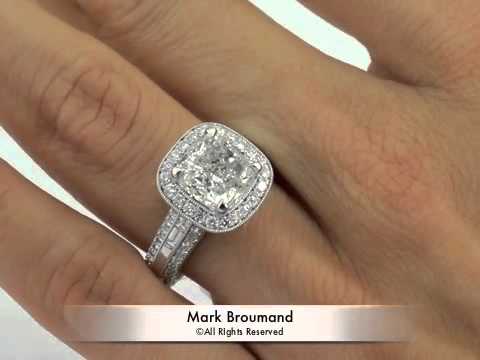 6.13ct Cushion Cut Diamond Engagement Anniversary Ring-Mark Broumand