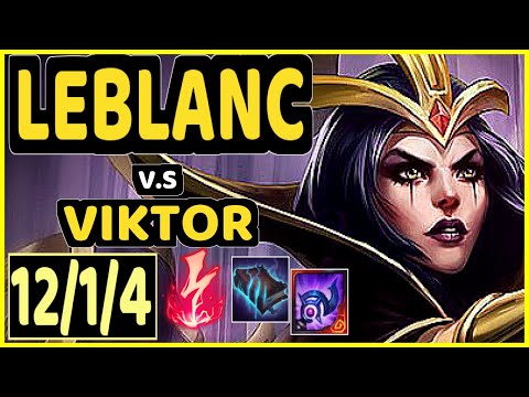 MILICA (LEBLANC) vs VIKTOR - 12/1/4 KDA MID GAMEPLAY - EUW Ranked MASTER