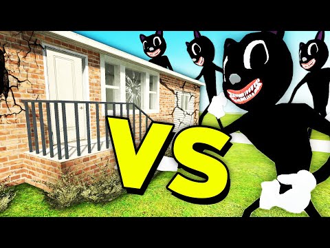 CARTOON CAT vs DESTRUCTIBLE HOUSE (Gmod Sandbox) Nextbot Army