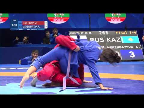 BRONZE Women's GP GI - 58 kg: M. TCVETKOVA (RUS) v. A. MEKENBAYEVA (KAZ)