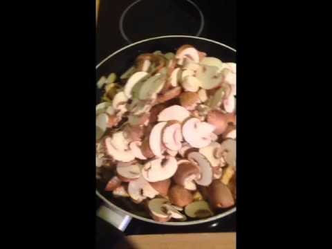 Putengeschnetzeltes mit Pilzrahmsoße ohne Sahne