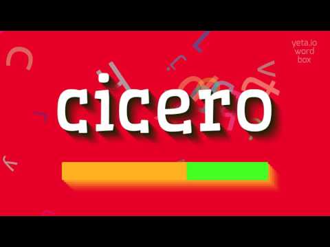 How to say "cicero"! (High Quality Voices)