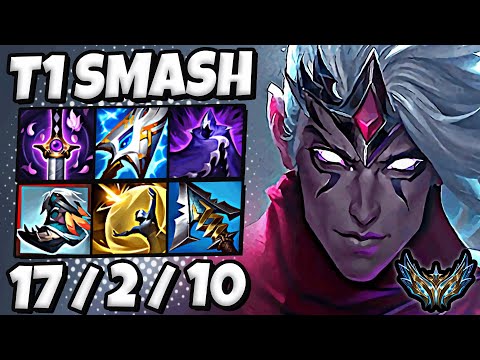 T1 Smash Varus vs Jhin [ ADC ] Korea Challenger 1558 LP | Patch 25.21