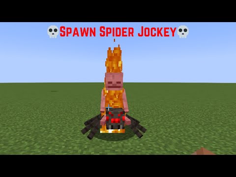 How to Spawn Spider Jockey in Minecraft ?