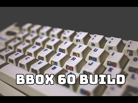 BugerWork BBOX 60 Hammerworks Keycaps Build Kailh Box Navy