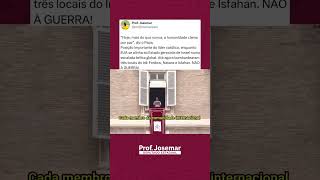 O Papa nos lembra que a humanidade precisa urgentemente de paz. NÃO À GUERRA ✊🏿