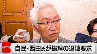 自民・西田参院議員　総理退陣要求